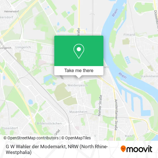 Карта G W Wahler der Modemarkt