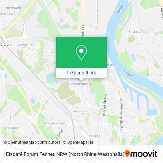 Eiscafé Forum Fenner map