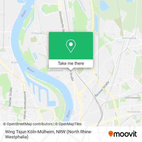 Wing Tsjun Köln-Mülheim map