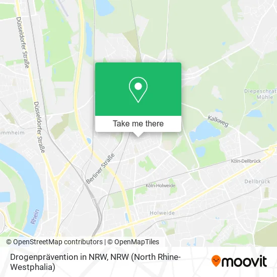 Drogenprävention in NRW map