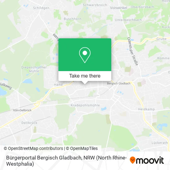 Карта Bürgerportal Bergisch Gladbach