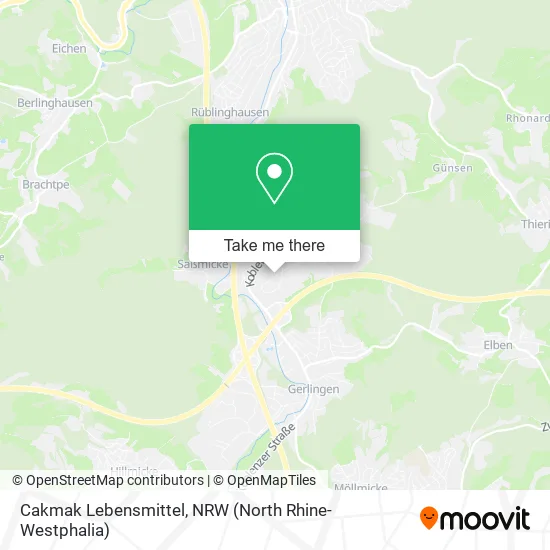 Карта Cakmak Lebensmittel