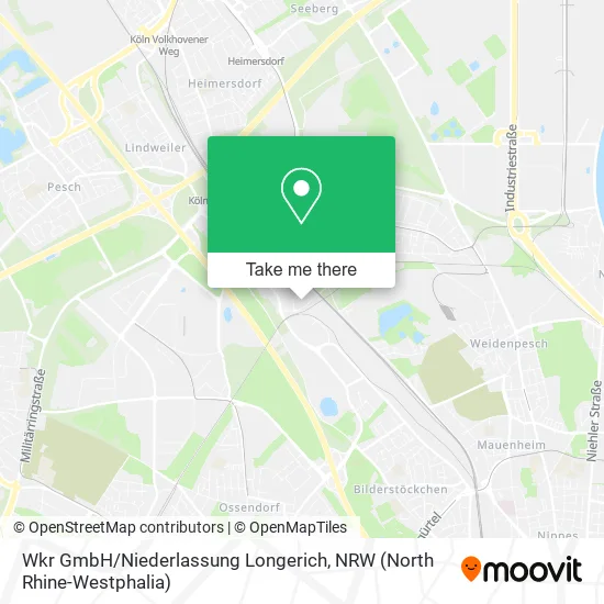 Карта Wkr GmbH / Niederlassung Longerich