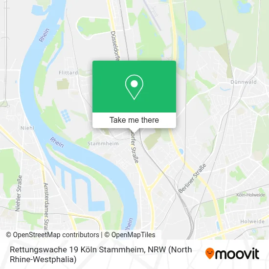 Rettungswache 19 Köln Stammheim map