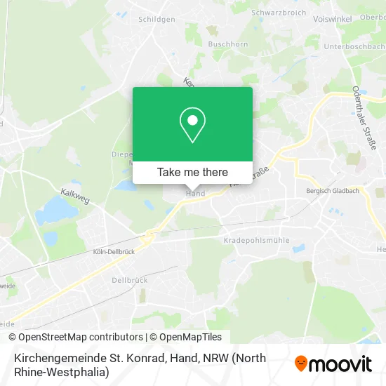 Kirchengemeinde St. Konrad, Hand map