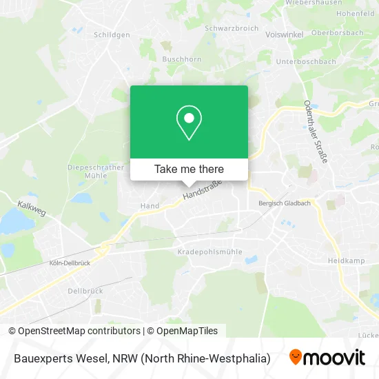 Bauexperts Wesel map