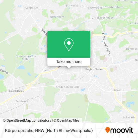 Карта Körpersprache