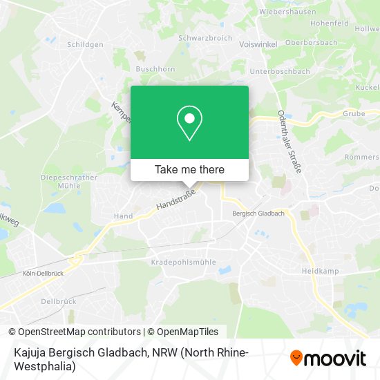 Kajuja Bergisch Gladbach map