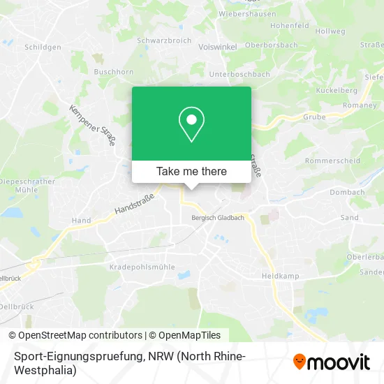 Карта Sport-Eignungspruefung