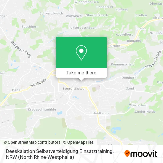 Карта Deeskalation Selbstverteidigung Einsatztraining