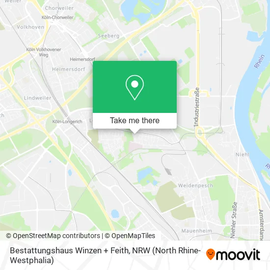 Bestattungshaus Winzen + Feith map