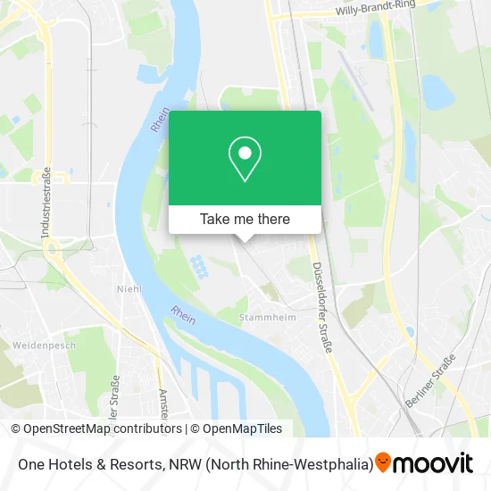 One Hotels & Resorts map