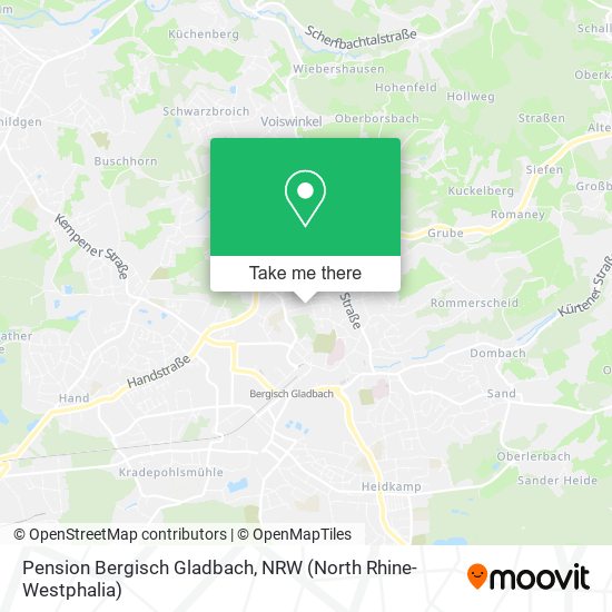 Pension Bergisch Gladbach map