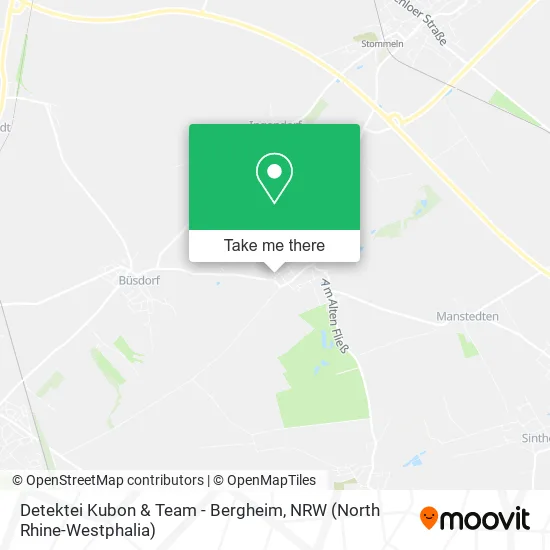 Карта Detektei Kubon & Team - Bergheim