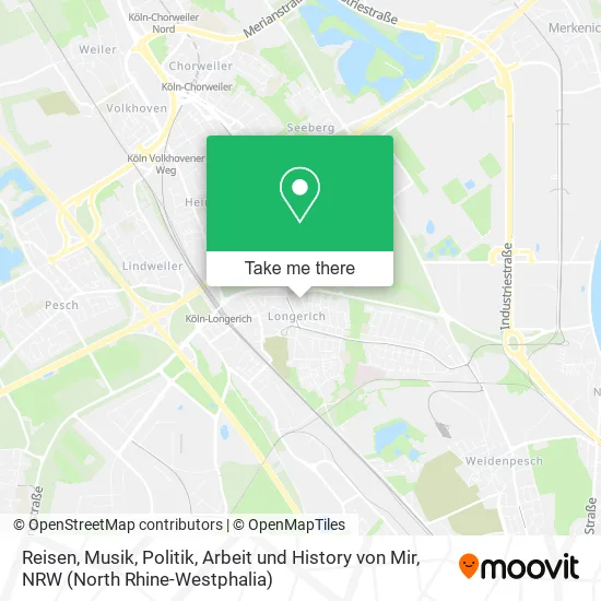 Карта Reisen, Musik, Politik, Arbeit und History von Mir