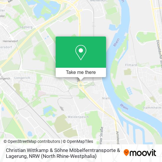 Christian Wittkamp & Söhne Möbelferntransporte & Lagerung map