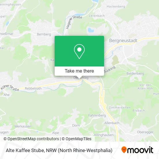 Карта Alte Kaffee Stube