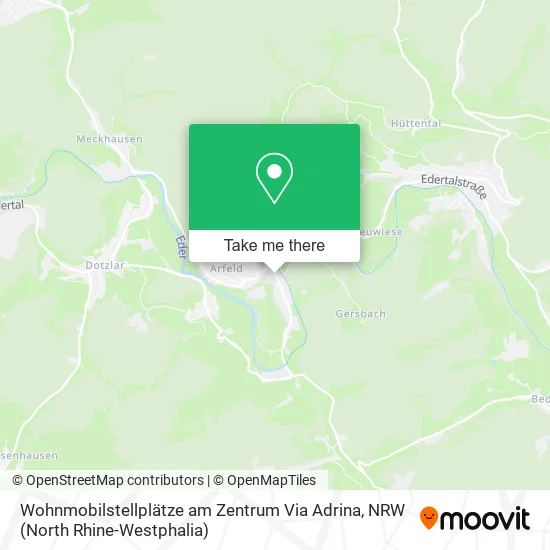 Карта Wohnmobilstellplätze am Zentrum Via Adrina