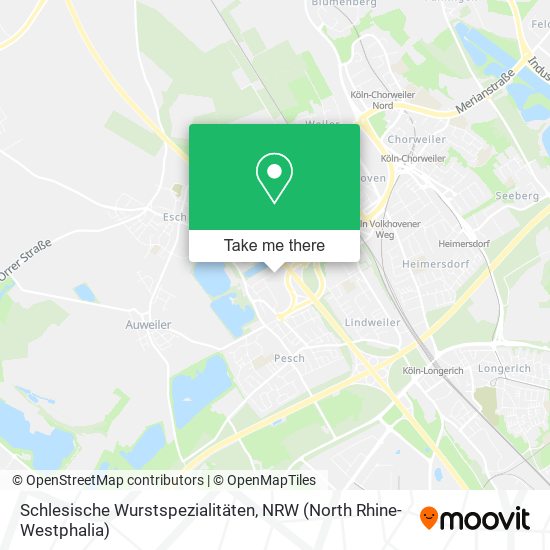 Schlesische Wurstspezialitäten map