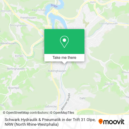 Карта Schwark Hydraulik & Pneumatik in der Trift 31 Olpe