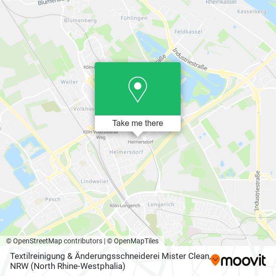 Textilreinigung & Änderungsschneiderei Mister Clean map