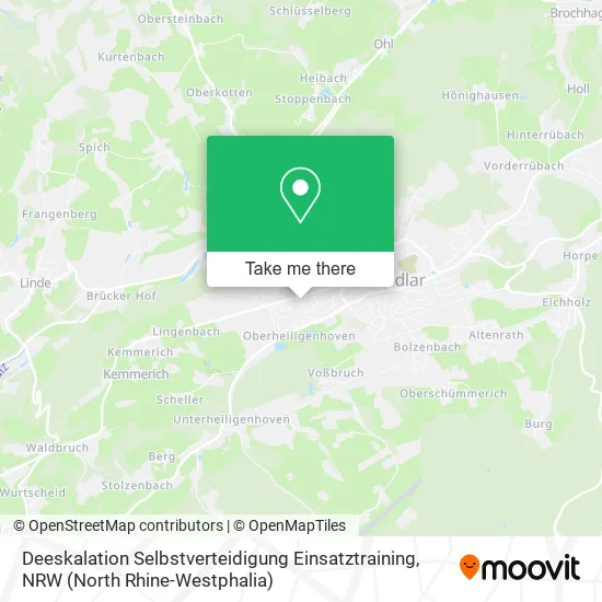 Карта Deeskalation Selbstverteidigung Einsatztraining