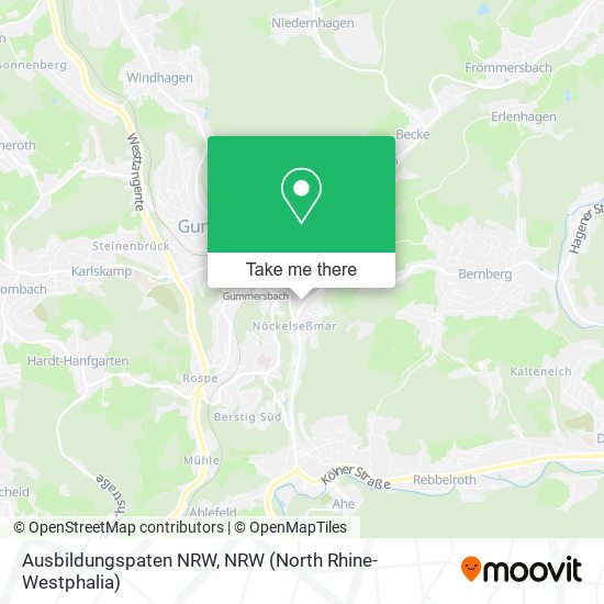 Ausbildungspaten NRW map