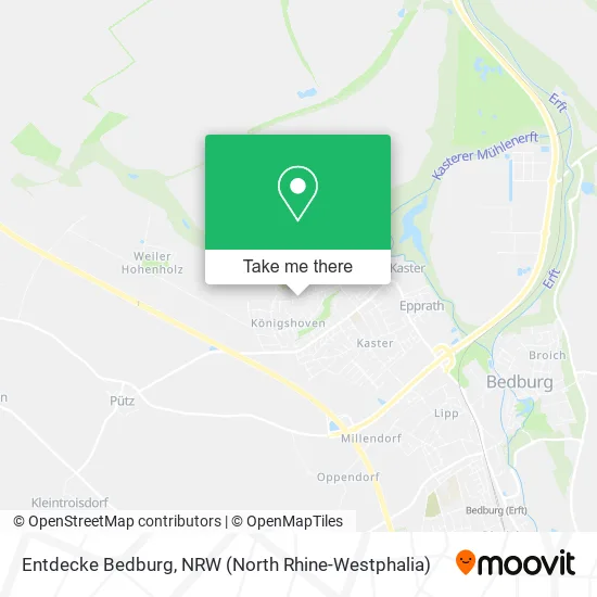 Карта Entdecke Bedburg