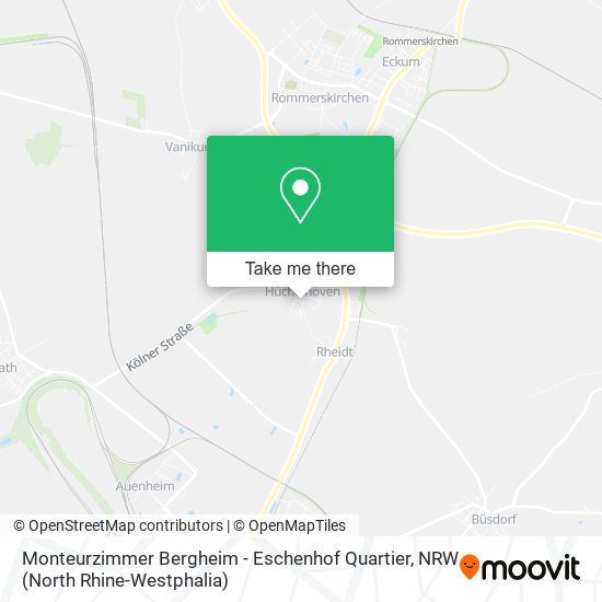Monteurzimmer Bergheim - Eschenhof Quartier map
