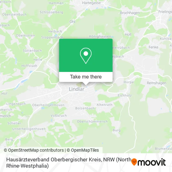 Hausärzteverband Oberbergischer Kreis map