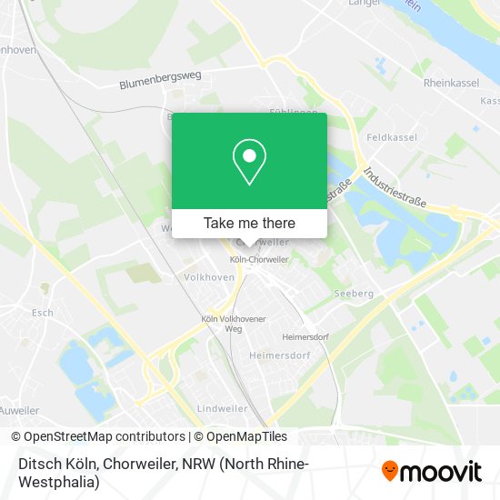 Ditsch Köln, Chorweiler map