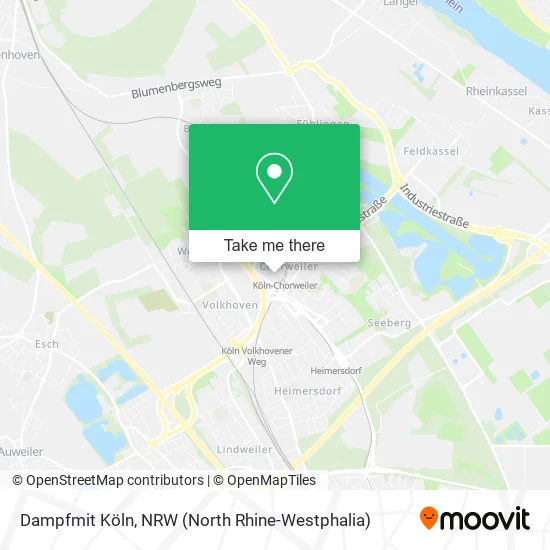 Карта Dampfmit Köln