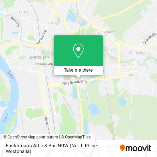 Easterman's Attic & Bar map