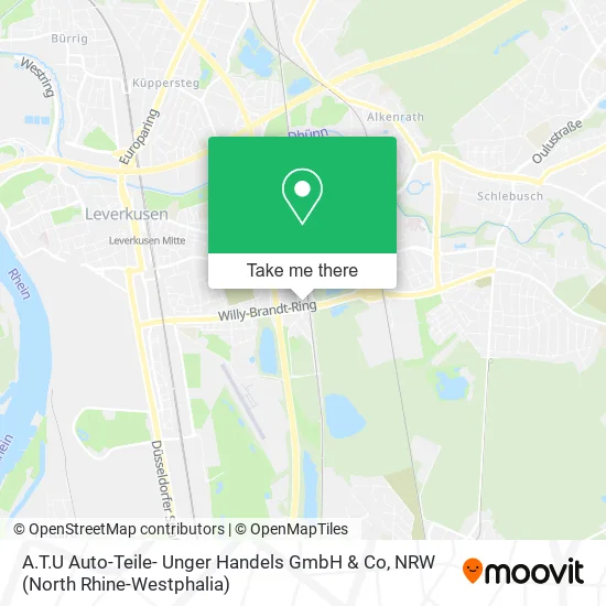 Карта A.T.U Auto-Teile- Unger Handels GmbH & Co
