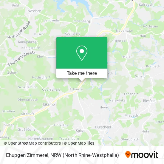 Карта Ehupgen Zimmerel