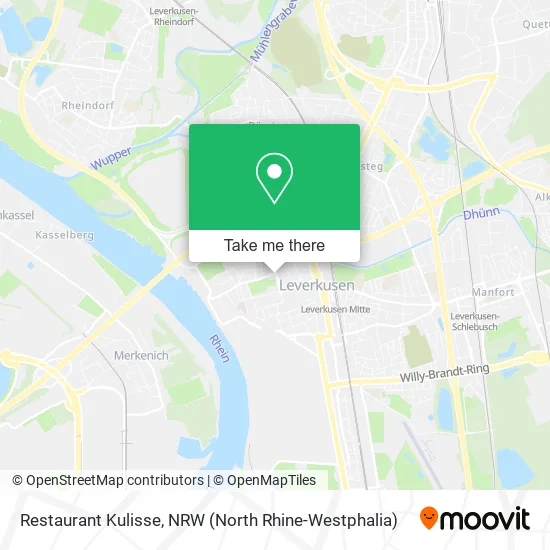 Restaurant Kulisse map