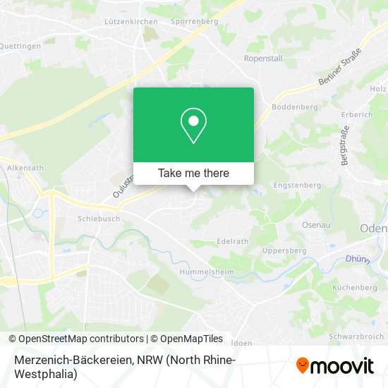 Merzenich-Bäckereien map