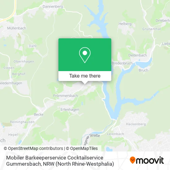 Карта Mobiler Barkeeperservice Cocktailservice Gummersbach
