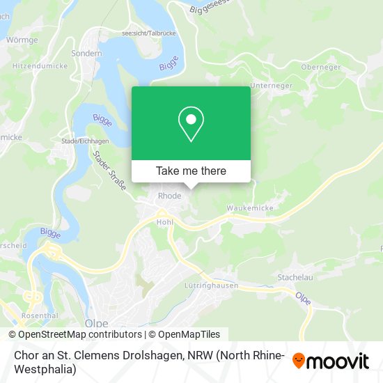 Chor an St. Clemens Drolshagen map