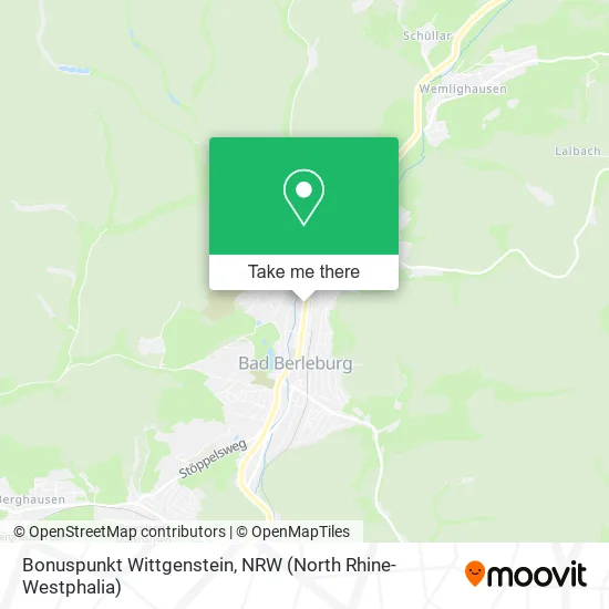 Карта Bonuspunkt Wittgenstein