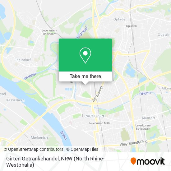 Girten Getränkehandel map