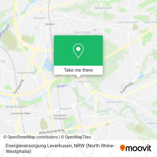 Energieversorgung Leverkusen map