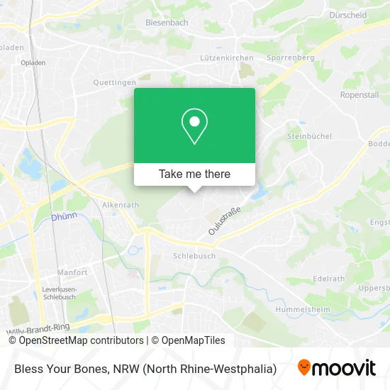 Bless Your Bones map