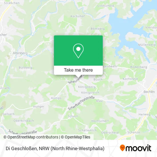 Карта Di Geschloßen