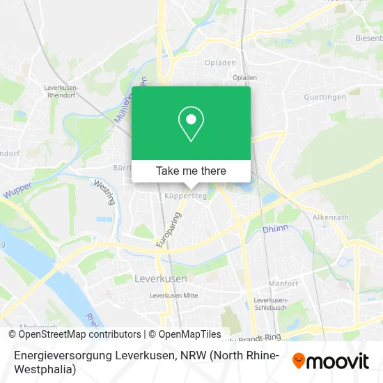 Energieversorgung Leverkusen map