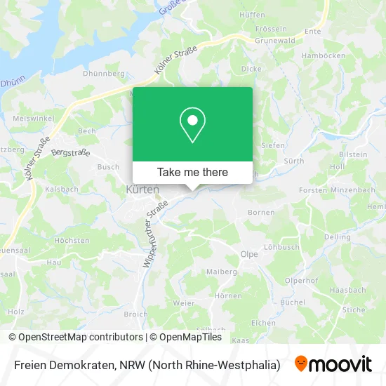 Карта Freien Demokraten