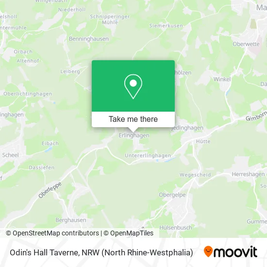 Odin's Hall Taverne map