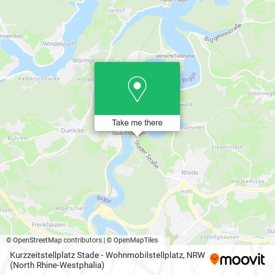 Карта Kurzzeitstellplatz Stade - Wohnmobilstellplatz