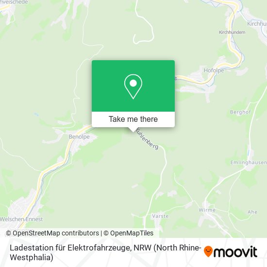 Ladestation für Elektrofahrzeuge map