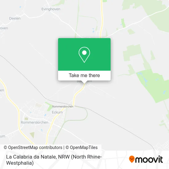 La Calabria da Natale map